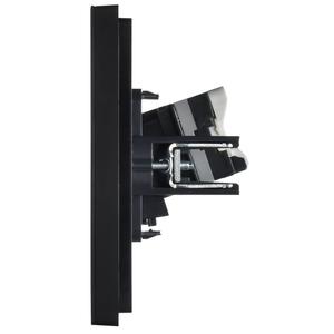 Розетка компьютерная 2-м FORTE&PIANO FP133M RJ45 кат.5E черн. IEK FP-K20-1-M-K02