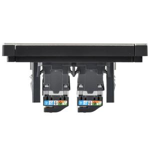 Розетка компьютерная 2-м СП FORTE&PIANO FP633M RJ45 кат.5E IP20 шампань IEK FP-K20-1-M-K37