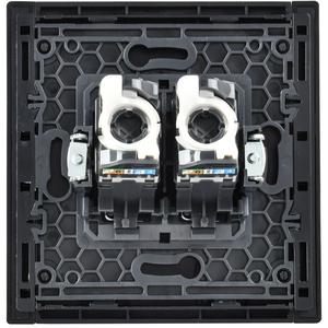Розетка компьютерная 2-м СП FORTE&PIANO FP633M RJ45 кат.5E IP20 шампань IEK FP-K20-1-M-K37