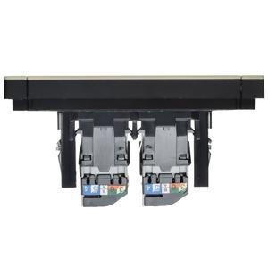 Розетка компьютерная 2-м СП FORTE&PIANO FP833M RJ45 кат.5E IP20 сл. кость IEK FP-K20-1-M-K41