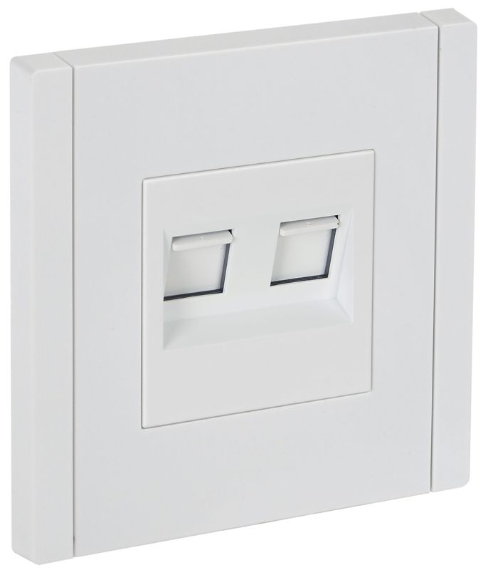 Розетка компьютерная 2-м RJ45 кат.6 FORTE&PIANO FP234 бел. IEK FP-K20-2-K01