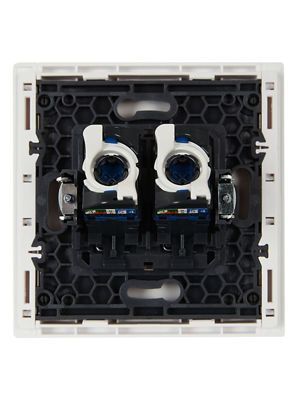 Розетка компьютерная 2-м RJ45 кат.6 FORTE&PIANO FP234 бел. IEK FP-K20-2-K01