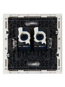 Розетка компьютерная 2-м RJ45 кат.6 FORTE&PIANO FP234 бел. IEK FP-K20-2-K01