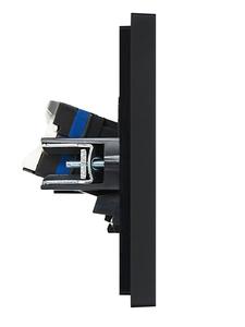 Розетка компьютерная 2-м RJ45 кат.6 FORTE&PIANO FP134 черн. IEK FP-K20-2-K02