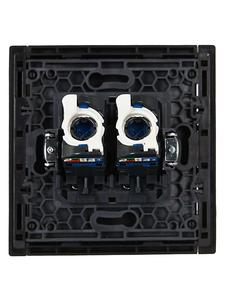 Розетка компьютерная 2-м RJ45 кат.6 FORTE&PIANO FP134 черн. IEK FP-K20-2-K02
