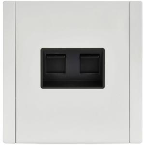 Розетка компьютерная 2-м FORTE&PIANO FP234M RJ45 кат.6 бел. IEK FP-K20-2-M-K01