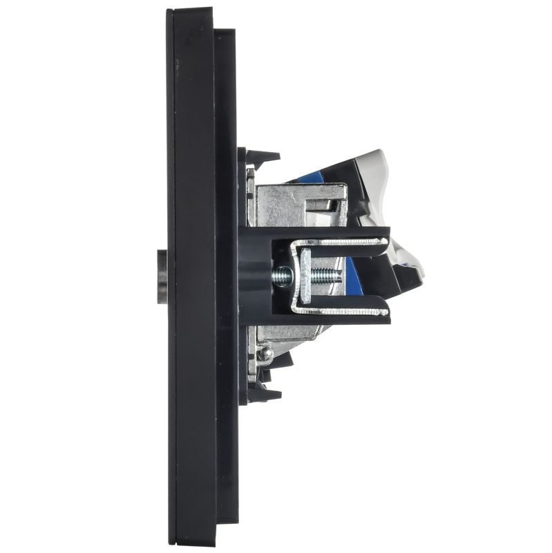 Розетка компьютерная 2-м FORTE&PIANO FP134M RJ45 кат.6 черн. IEK FP-K20-2-M-K02