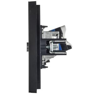 Розетка компьютерная 2-м FORTE&PIANO FP134M RJ45 кат.6 черн. IEK FP-K20-2-M-K02