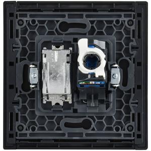 Розетка компьютерная 2-м FORTE&PIANO FP134M RJ45 кат.6 черн. IEK FP-K20-2-M-K02