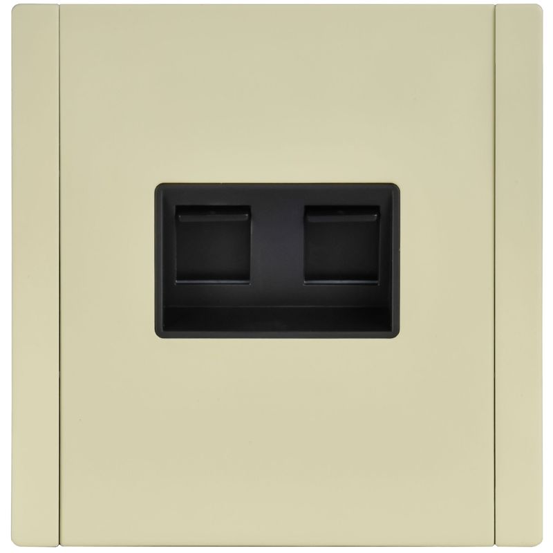 Розетка компьютерная 2-м СП FORTE&PIANO FP834M RJ45 кат.6 IP20 сл. кость IEK FP-K20-2-M-K41