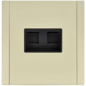 Розетка компьютерная 2-м СП FORTE&PIANO FP834M RJ45 кат.6 IP20 сл. кость IEK FP-K20-2-M-K41
