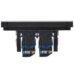 Розетка компьютерная 2-м СП FORTE&PIANO FP734M RJ45 кат.6 IP20 никель IEK FP-K20-2-M-K50