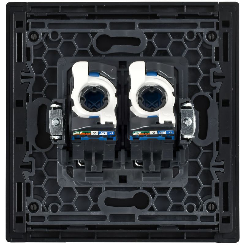 Розетка компьютерная 2-м СП FORTE&PIANO FP734M RJ45 кат.6 IP20 никель IEK FP-K20-2-M-K50