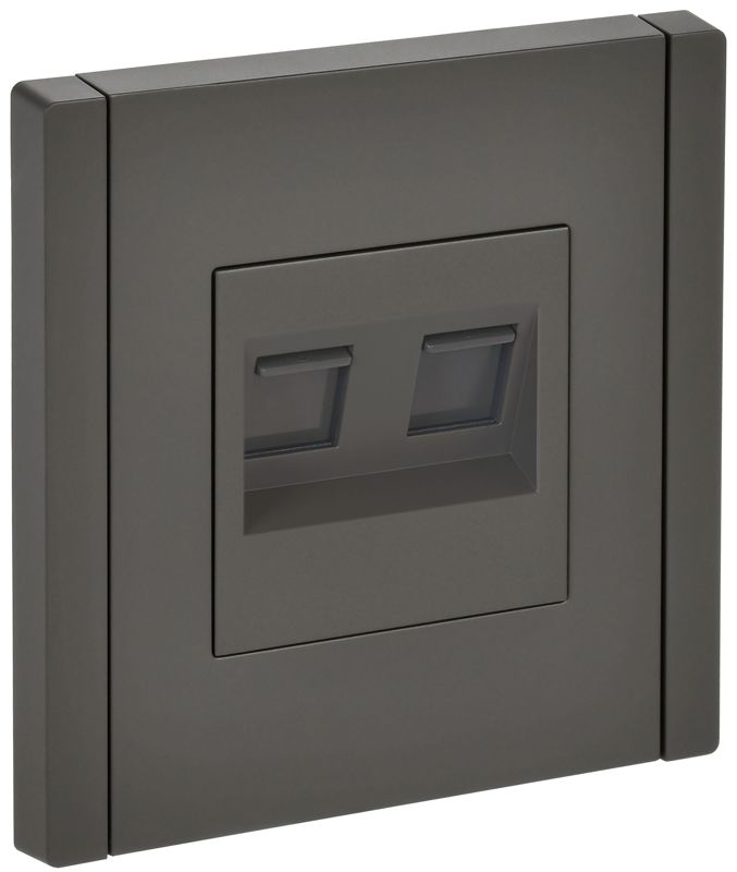 Розетка 2-м RJ11+RJ45 кат.5E FORTE&PIANO FP335 сер. IEK FP-KT20-O-1-K03