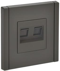 Розетка 2-м RJ11+RJ45 кат.5E FORTE&PIANO FP335 сер. IEK FP-KT20-O-1-K03