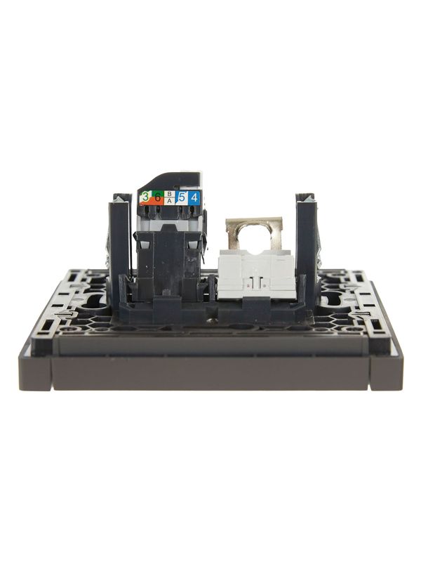 Розетка 2-м RJ11+RJ45 кат.5E FORTE&PIANO FP335 сер. IEK FP-KT20-O-1-K03