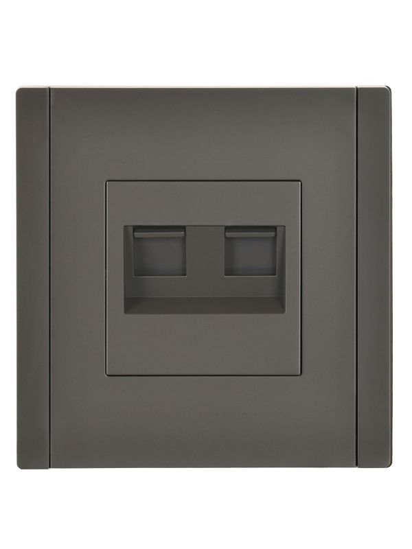 Розетка 2-м RJ11+RJ45 кат.5E FORTE&PIANO FP335 сер. IEK FP-KT20-O-1-K03
