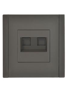 Розетка 2-м RJ11+RJ45 кат.5E FORTE&PIANO FP335 сер. IEK FP-KT20-O-1-K03