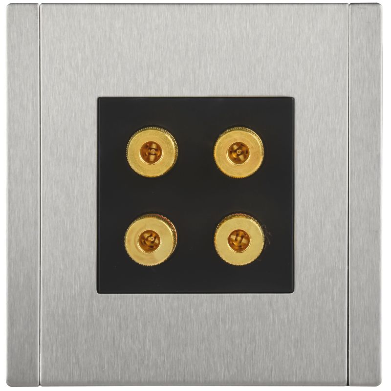Розетка аудио 4-м FORTE&PIANO FP739M IP20 никель IEK FP-S40-M-K50