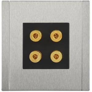 Розетка аудио 4-м FORTE&PIANO FP739M IP20 никель IEK FP-S40-M-K50