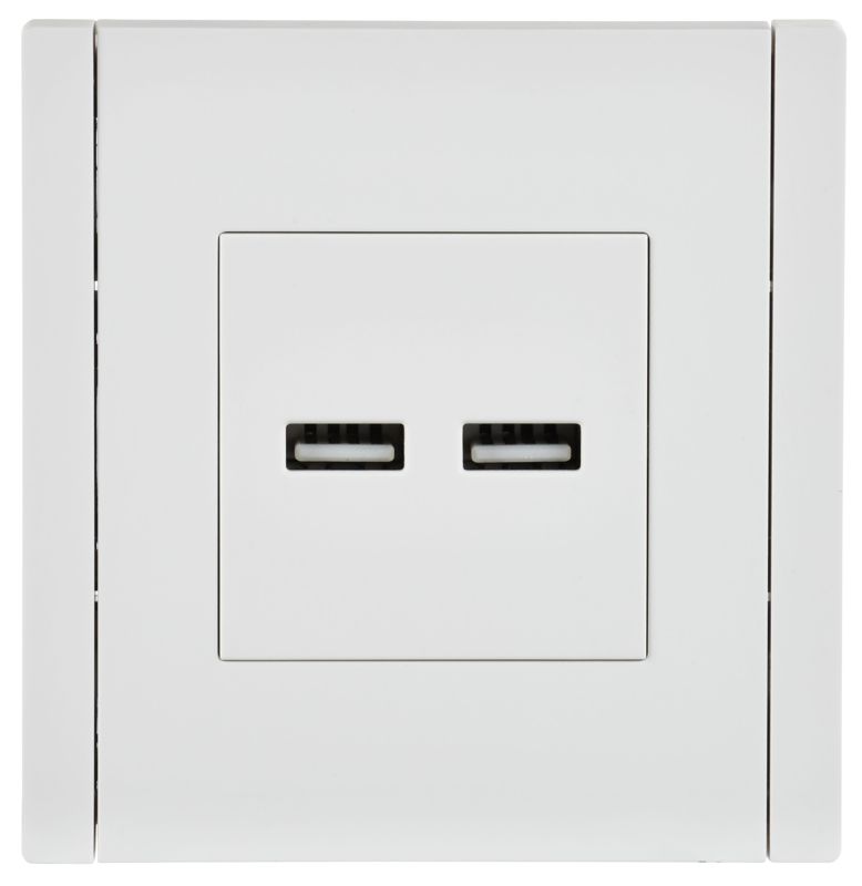 Розетка USB A+A 3.1А FORTE&PIANO FP249 бел. IEK FP-U21-D31-K01