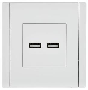 Розетка USB A+A 3.1А FORTE&PIANO FP249 бел. IEK FP-U21-D31-K01