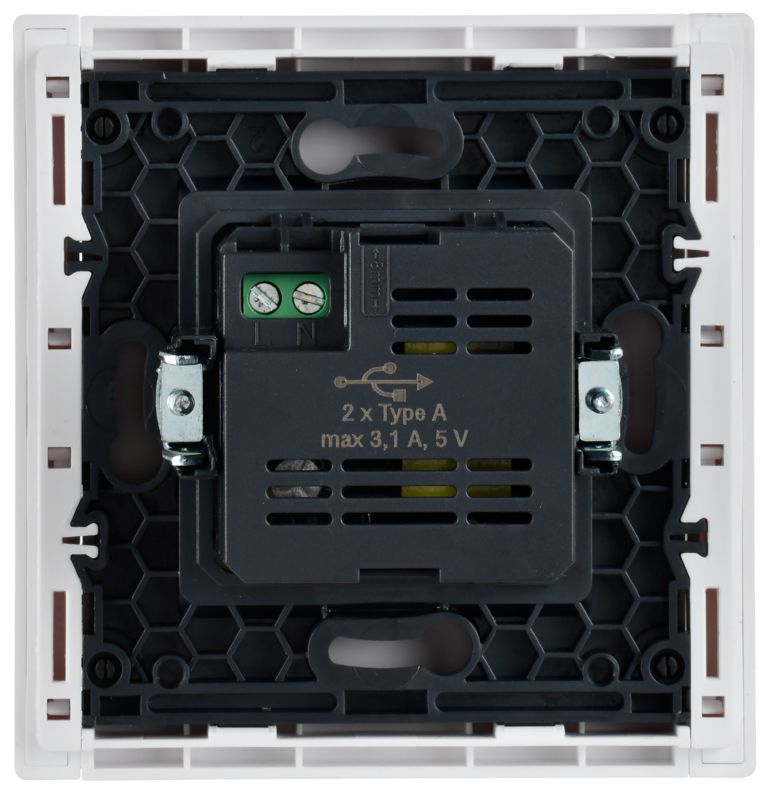 Розетка USB A+A 3.1А FORTE&PIANO FP249 бел. IEK FP-U21-D31-K01