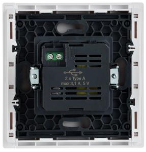 Розетка USB A+A 3.1А FORTE&PIANO FP249 бел. IEK FP-U21-D31-K01