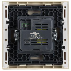 Розетка USB A+A 3.1А FORTE&PIANO FP449 ваниль IEK FP-U21-D31-K10