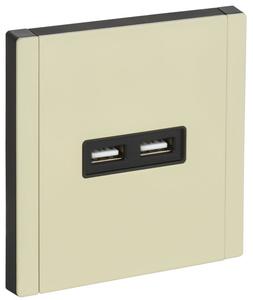 Розетка FORTE&PIANO FP849M USB A+A 3.1А сл. кость IEK FP-U21-D31-M-K41