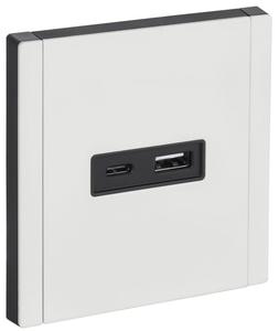 Розетка FORTE&PIANO FP251M USB A+C 18Вт бел. IEK FP-U22-018-M-K01