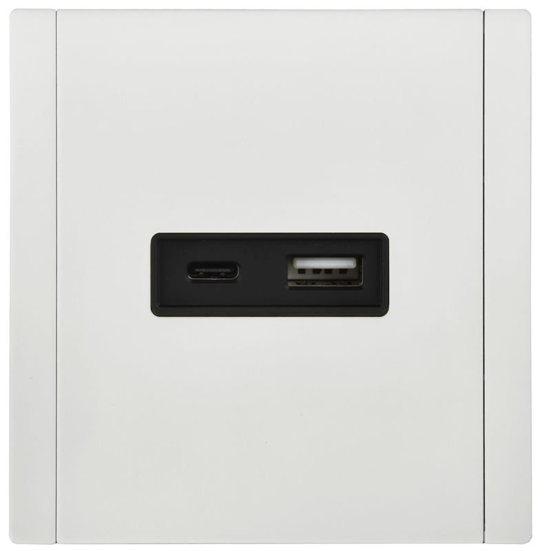 Розетка FORTE&PIANO FP251M USB A+C 18Вт бел. IEK FP-U22-018-M-K01