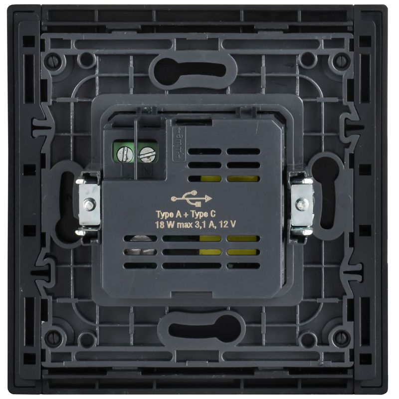 Розетка FORTE&PIANO FP251M USB A+C 18Вт бел. IEK FP-U22-018-M-K01
