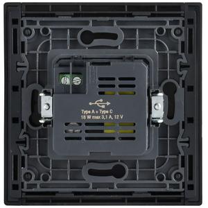 Розетка FORTE&PIANO FP251M USB A+C 18Вт бел. IEK FP-U22-018-M-K01