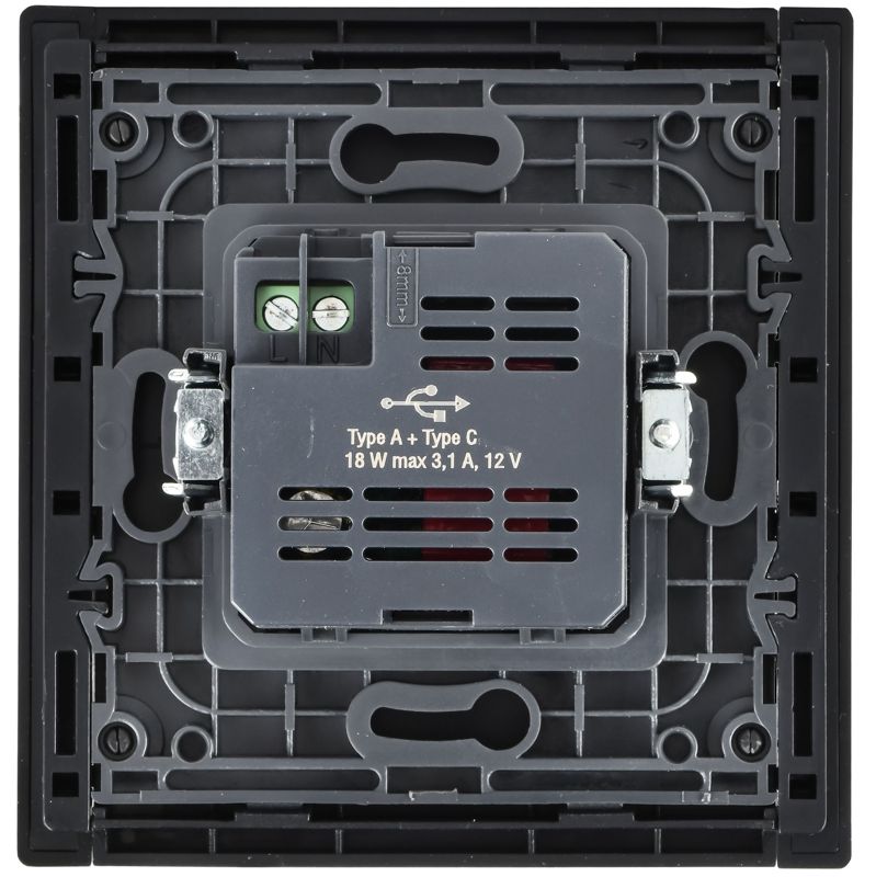 Розетка FORTE&PIANO FP651M USB A+C 18Вт шампань IEK FP-U22-018-M-K37