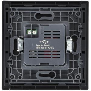 Розетка FORTE&PIANO FP651M USB A+C 18Вт шампань IEK FP-U22-018-M-K37