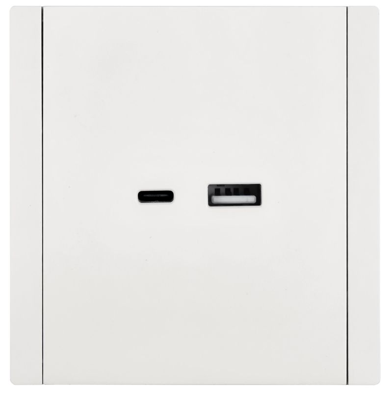 Розетка USB A+C 3.1А FORTE&PIANO FP250 бел. IEK FP-U22-D31-K01