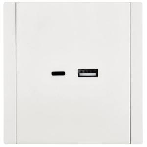 Розетка USB A+C 3.1А FORTE&PIANO FP250 бел. IEK FP-U22-D31-K01
