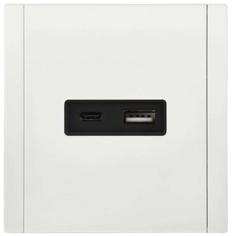 Розетка FORTE&PIANO FP250M USB A+C 3.1А бел. IEK FP-U22-D31-M-K01