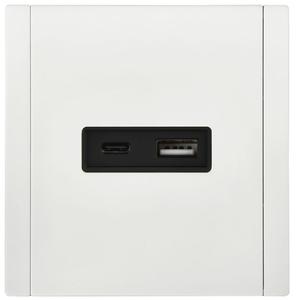 Розетка FORTE&PIANO FP250M USB A+C 3.1А бел. IEK FP-U22-D31-M-K01