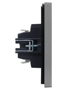 Выключатель 1-кл. СП FORTE&PIANO 10А FP501 сталь IEK FP-V10-0-10-1-K46