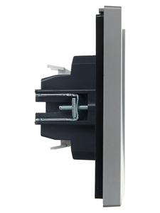 Выключатель перекрестный 1-кл. СП FORTE&PIANO 10А FP512 сталь IEK FP-V13-0-10-1-K46
