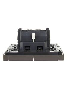 Выключатель 2-кл. СП FORTE&PIANO 10А FP306 с индикацией сер. IEK FP-V20-1-10-1-K03