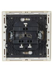 Выключатель 2-кл. СП FORTE&PIANO 10А FP406 с индикацией ваниль IEK FP-V20-1-10-1-K10