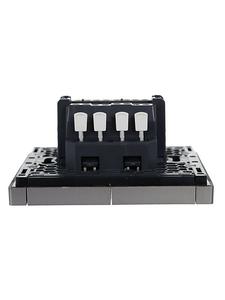 Выключатель проходной 2-кл. СП FORTE&PIANO 10А FP507 сталь IEK FP-V22-0-10-1-K46