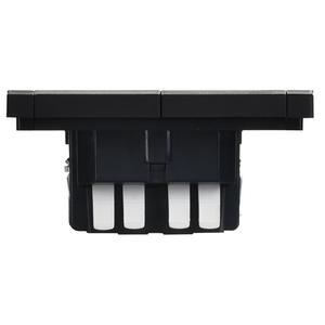 Выключатель проходной 2-кл. 1п 1мод. СП FORTE&PIANO FP607M 10А IP20 шампань IEK FP-V22-0-10-1-M-K37