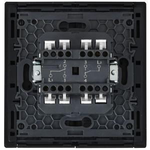 Выключатель проходной 2-кл. 1п 1мод. СП FORTE&PIANO FP607M 10А IP20 шампань IEK FP-V22-0-10-1-M-K37