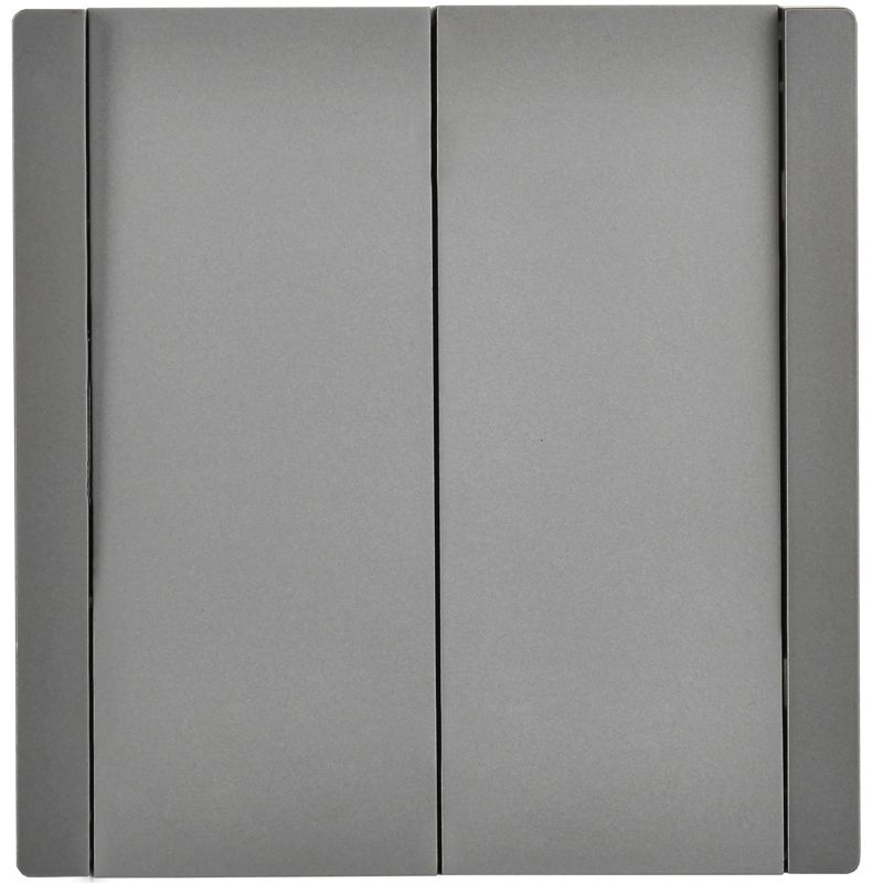 Выключатель перекрестный 2-кл. СП FORTE&PIANO 10А FP509 сталь IEK FP-V23-0-10-1-K46