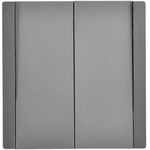 Выключатель перекрестный 2-кл. СП FORTE&PIANO 10А FP509 сталь IEK FP-V23-0-10-1-K46