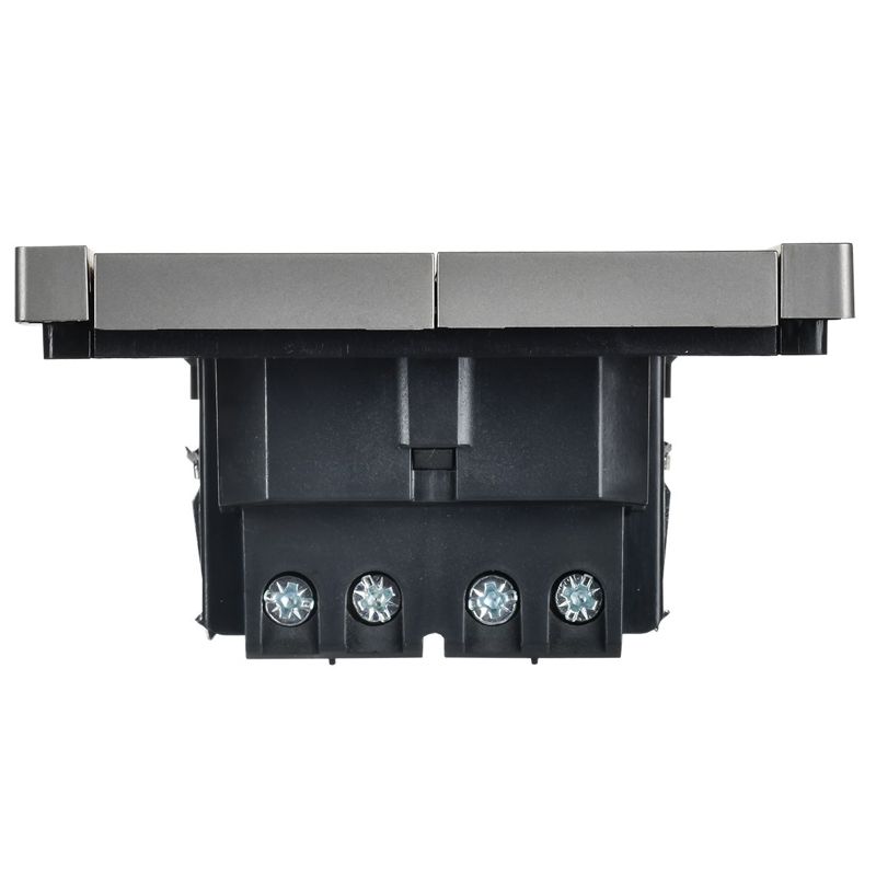 Выключатель перекрестный 2-кл. СП FORTE&PIANO 10А FP509 сталь IEK FP-V23-0-10-1-K46